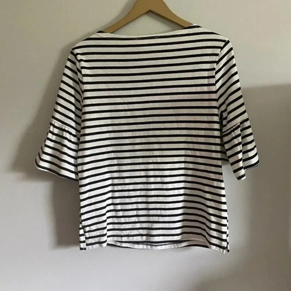 NWT Ellison striped bell sleeve top - Picture 7 of 9
